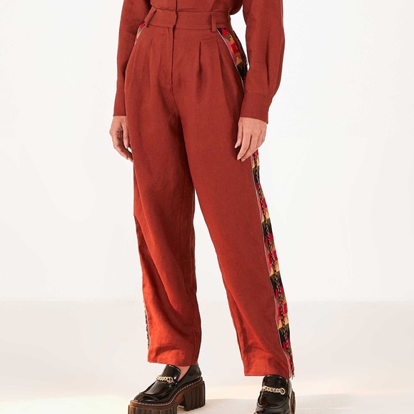 FARM Rio Pants - FARM RIO Brown Carrot Pants